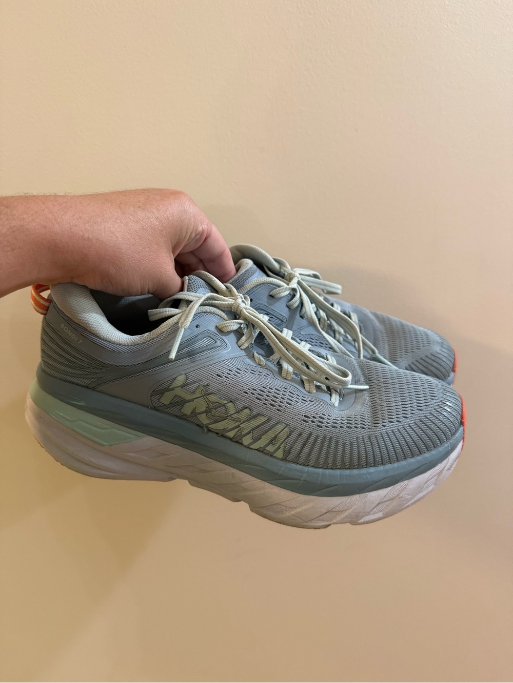 HOKA Women's Light Blue Cushioning Running Shoes 8